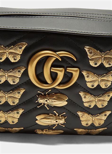 gucci marmont insect bag|Gucci Marmont cross body bag.